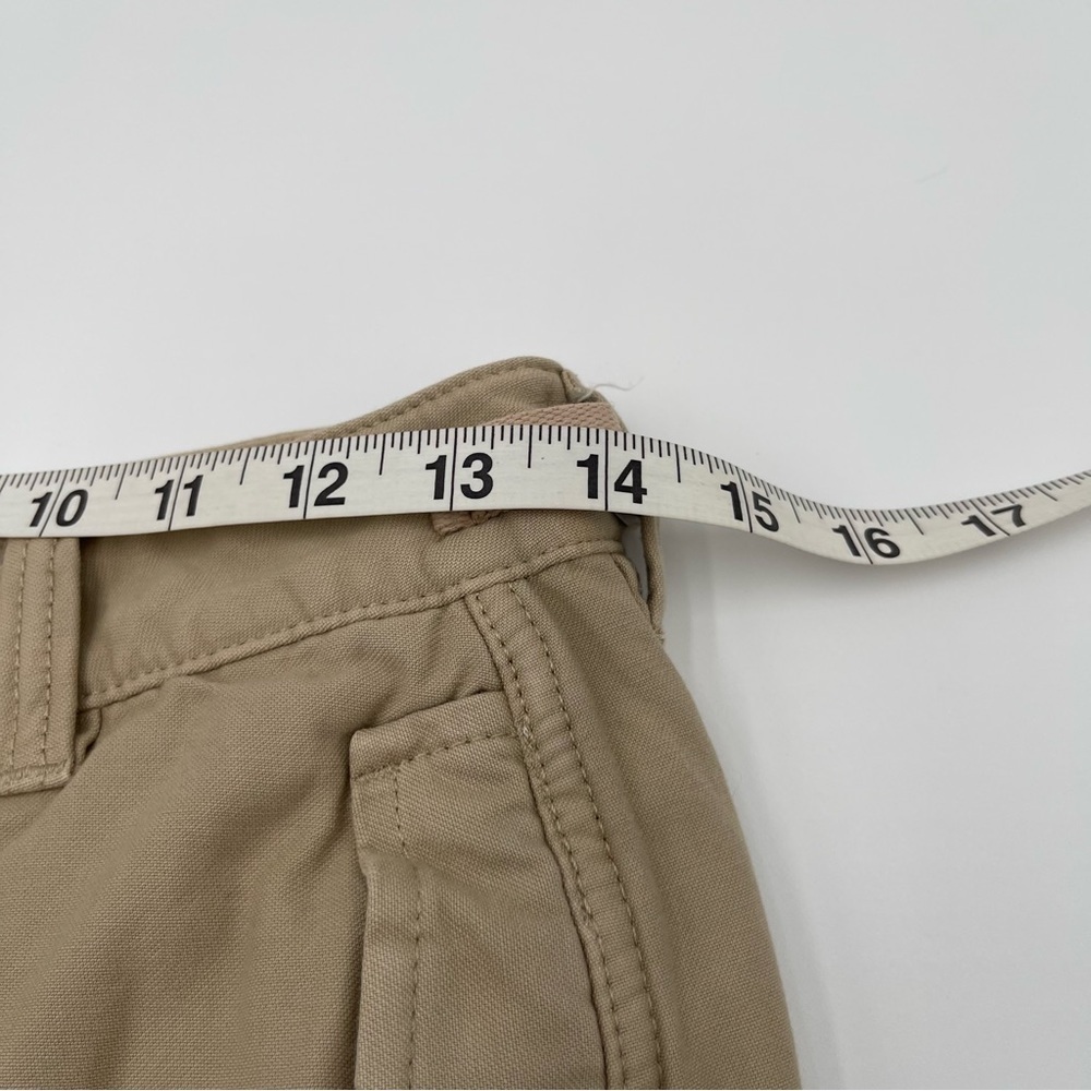 Aritzia TNA Surplus Division Cargo Pants Tan Beige Sz 4 High Rise Tie Ankle - Picture 12 of 15